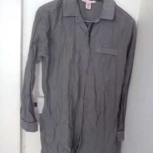 Victoria's Secret Long Sleeve Small Pajamas Dark Gray